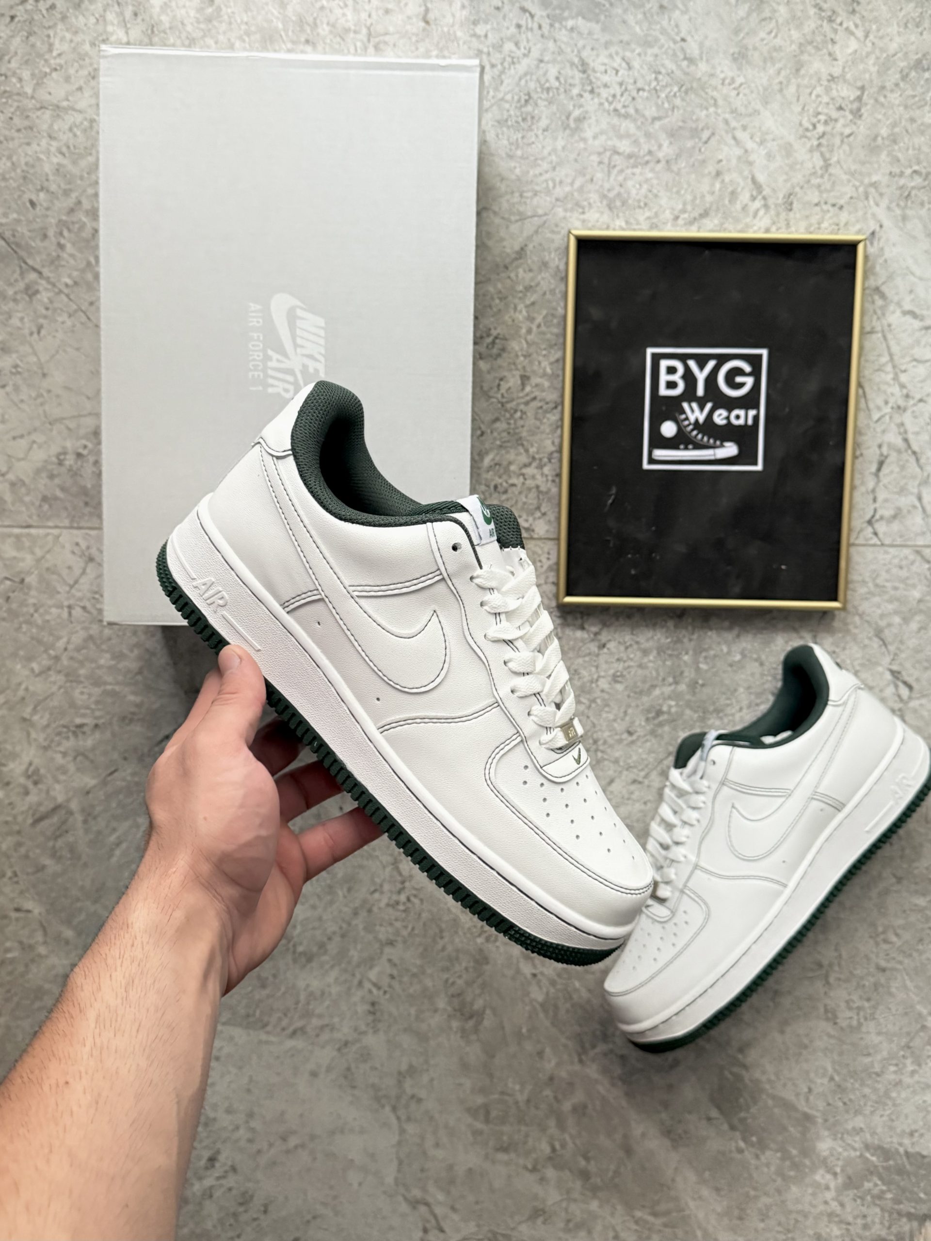 IMG_7082 Nike Air Force 1 ‘07 “White Pine Green” - Görsel 1